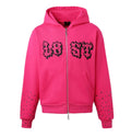 Lost Intricacy Pink Patch Zip Up